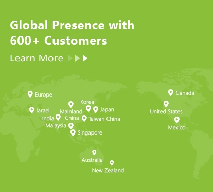 Global Presence with 600+ Customers